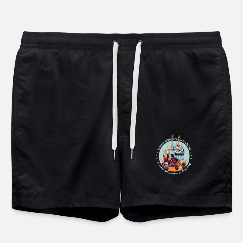 Tractor whisperer in training - Swim Trunks - black