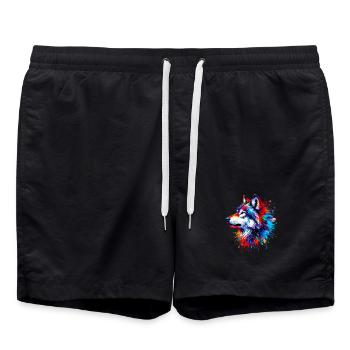 Loup - Short de bain - noir - Devant - AI Model Male 185 light (185cm)