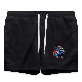 Gorille - Short de bain - noir - Devant - AI Model Male 185 light (185cm)