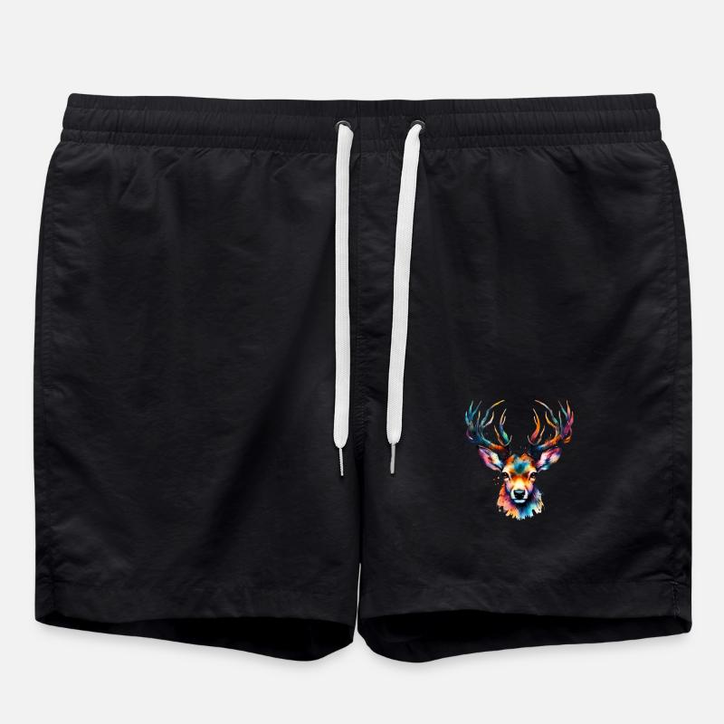 Deer - Swim Trunks - black