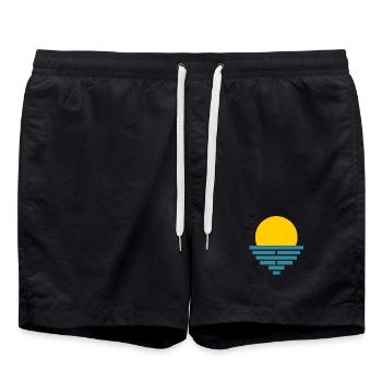 PAPA. PAPY. FETE DES PERES. MAITRESSE. MAITRE - Short de bain - noir - Devant - AI Model Male 185 light (185cm)