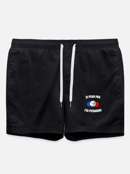 Je Peux pas j'ai les boules Boccia Boule Pétanque - Short de bain - noir