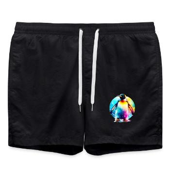 Pingouin - Short de bain - noir - Devant - AI Model Male 185 light (185cm)