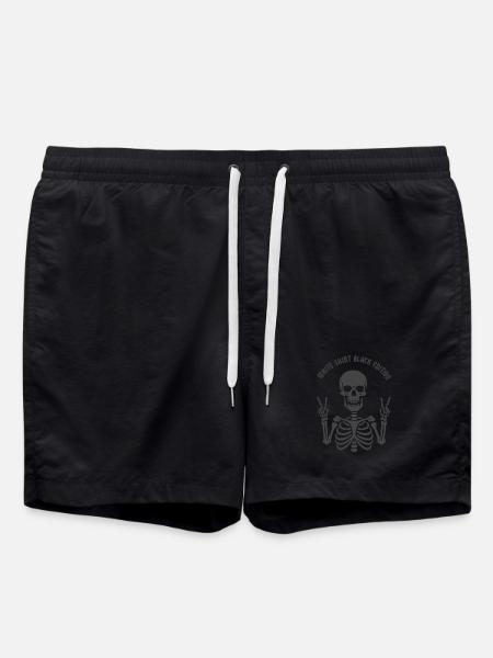 White Shirt Black Edition - Badeshorts - Schwarz