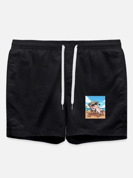 Cool cow - Swim Trunks - black