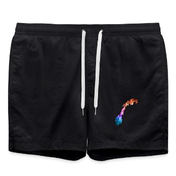 Norvège - Norvège - Norvège - Drapeau - Scandinavie - Short de bain - noir - Devant - AI Model Male 185 light (185cm)