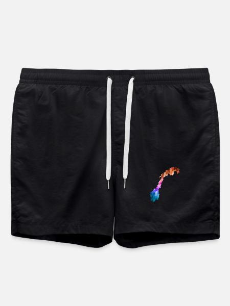 Norge - Norge - Norge - Flag - Skandinavien - Badeshorts - sort