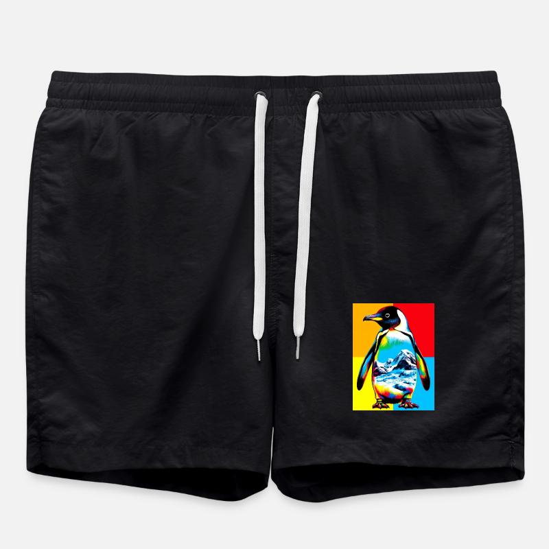 Pinguin - Badeshorts - Schwarz