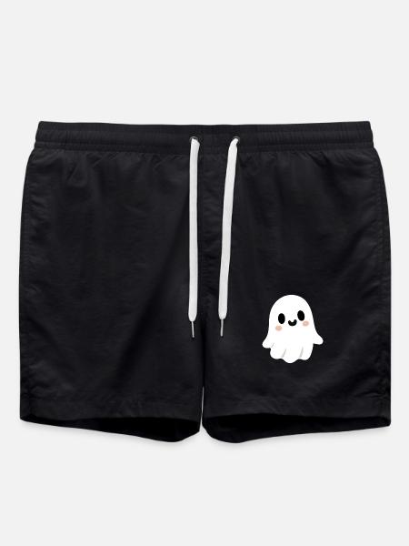 Cute Ghost - Swim Trunks - black
