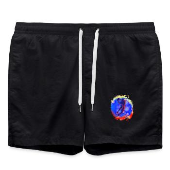 Basket-ball - Short de bain - noir - Devant - AI Model Male 185 light (185cm)