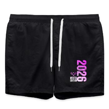 Tennis Master Edition 2026 rose - Short de bain - noir - Devant - AI Model Male 185 light (185cm)
