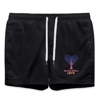 Vintage 1975 - Swim Trunks - black - Front - AI Model Male 185 light (185cm)