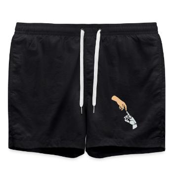 GPT Künstliche Intelligenz - Badeshorts - Schwarz - Vorne - AI Model Male 185 light (185cm)