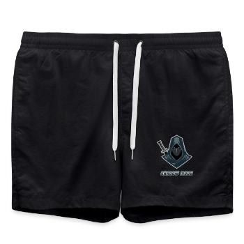Ninja Fight Sport  - Short de bain - noir - Devant - AI Model Male 185 light (185cm)