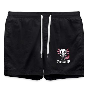 Charme du Dragon Squelette de Spooksalot - Short de bain - noir - Devant - AI Model Male 185 light (185cm)