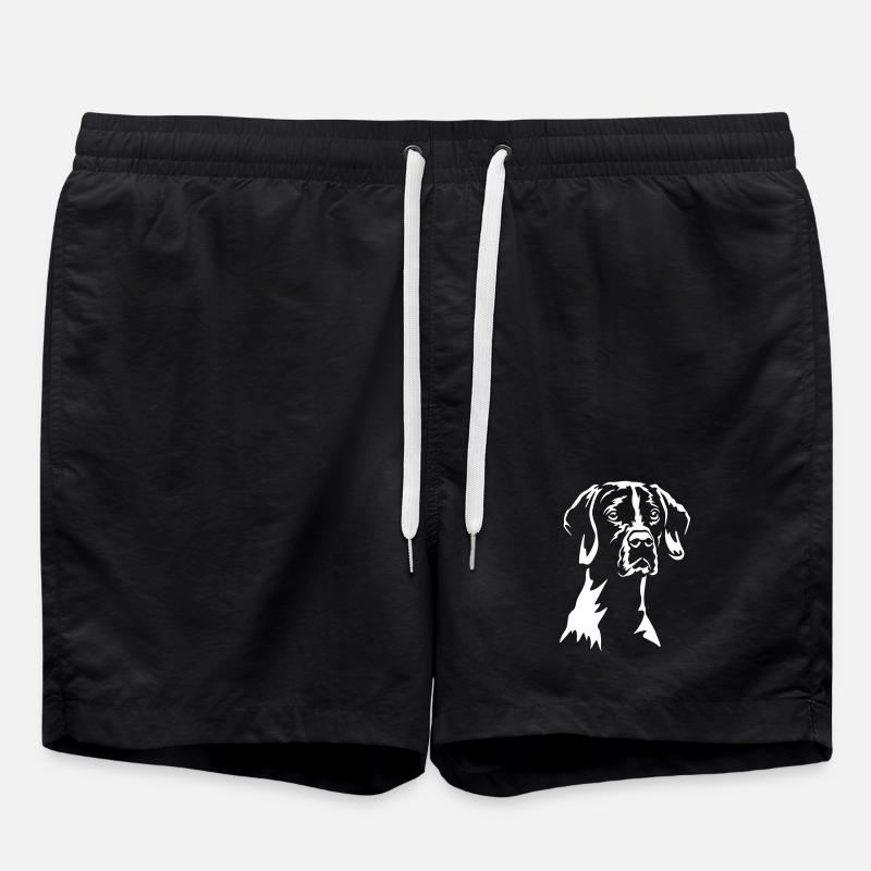 English Pointer "Black Edition" - Badeshorts - Schwarz