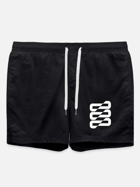 Flowwave Stripes Abstract - Swim Trunks - black