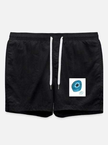 Blue_magic_eye - Badeshorts - Schwarz