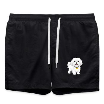 Malteser - Badeshorts - Schwarz - Vorne - AI Model Male 185 light (185cm)
