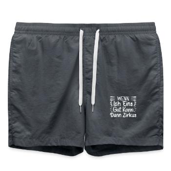 Circus What I Can Do Circus Performer Gift - Swim Trunks - anthracite - Front - AI Model Male 185 light (185cm)