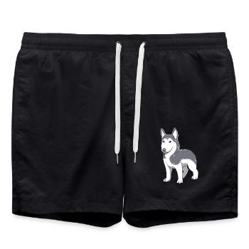 Husky - Badeshorts - Schwarz - Vorne - AI Model Male 185 light (185cm)