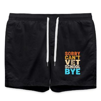 Vétérinaire Médecine vétérinaire Vétérinaire - Short de bain - noir - Devant - AI Model Male 185 light (185cm)