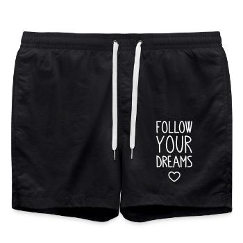 Follow your Dreams - Short de bain - noir - Devant - AI Model Male 185 light (185cm)