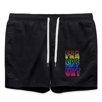 frankfurt rs arc-en-ciel - Short de bain - noir - Devant - AI Model Male 185 light (185cm)