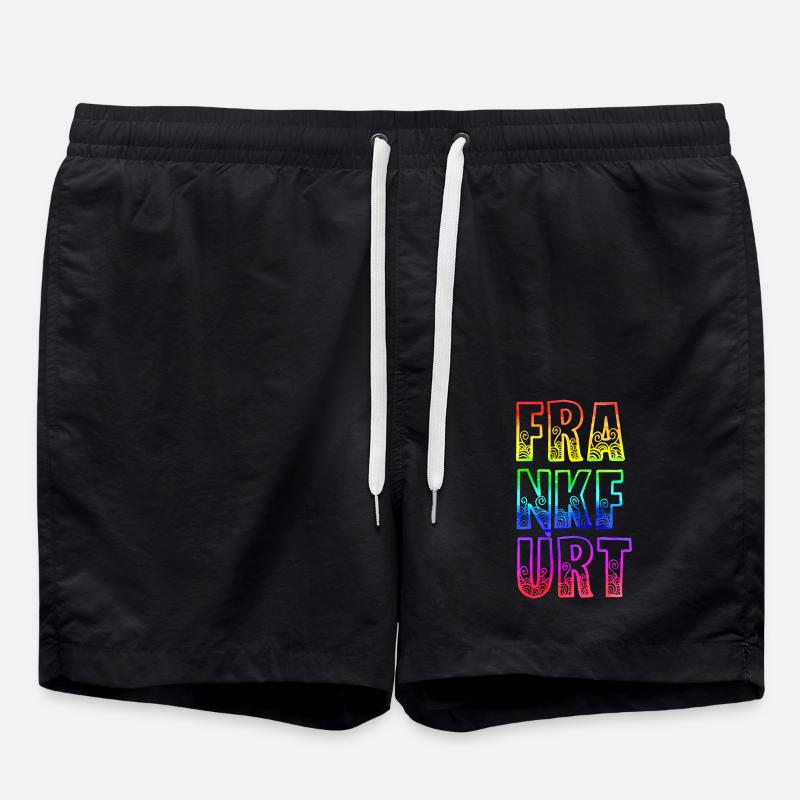 frankfurt rs rainbow - Swim Trunks - black