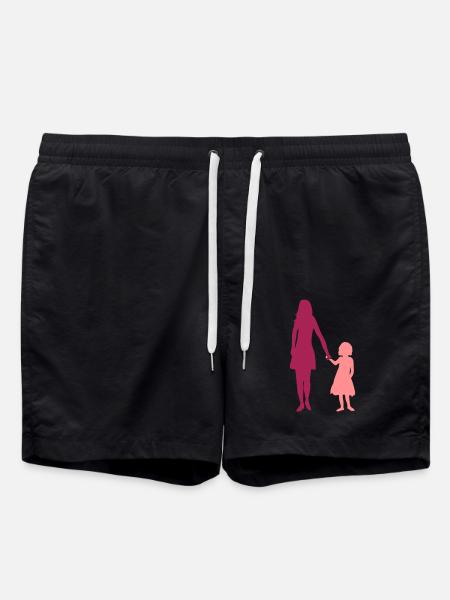 Duo Mädchen Mama - Badeshorts - Schwarz