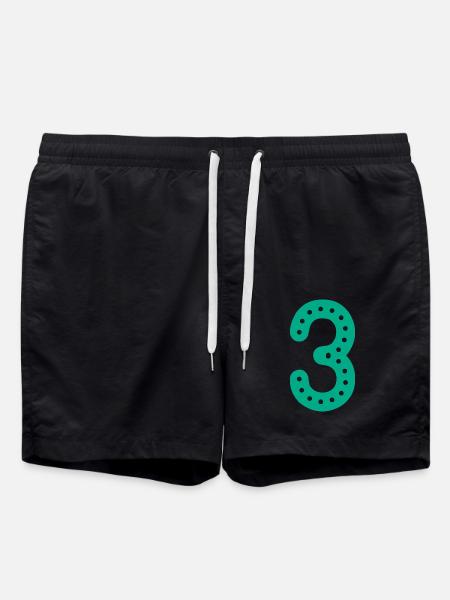 3 JAHRE. 3. JAHRESTAG. GEBURTSTAG 3 JAHRE. 3 - Badeshorts - Schwarz