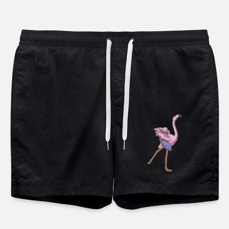 Flamingo Ballerina Ballet - Swim Trunks - black