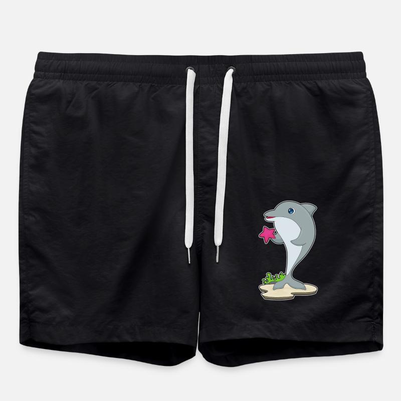 Dauphin étoile de mer - Short de bain - noir