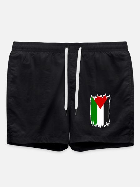 Free palestine - Swim Trunks - black