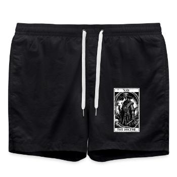 Docteur en tarot - Short de bain - noir - Devant - AI Model Male 185 light (185cm)