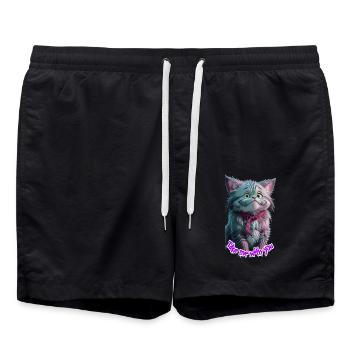 Monster 8 - Badeshorts - Schwarz - Vorne - AI Model Male 185 light (185cm)