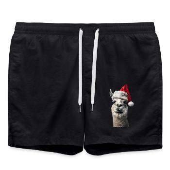 Lama - Swim Trunks - black - Front - AI Model Male 185 light (185cm)