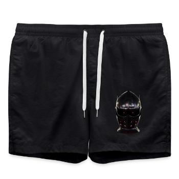 Cyber Warrior Helmet - Swim Trunks - black - Front - AI Model Male 185 light (185cm)