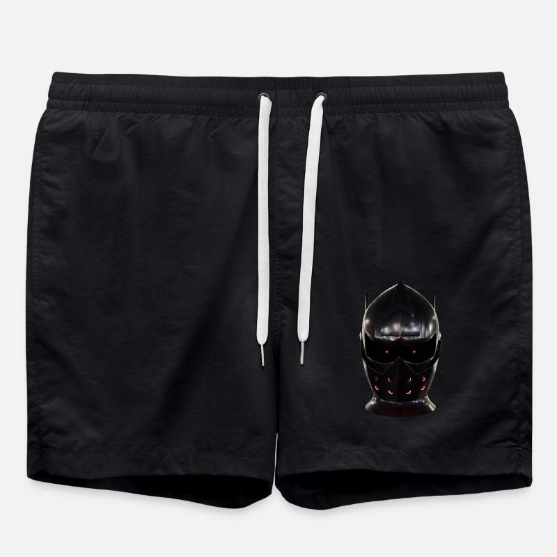 Cyber Warrior Helm - Badeshorts - Schwarz