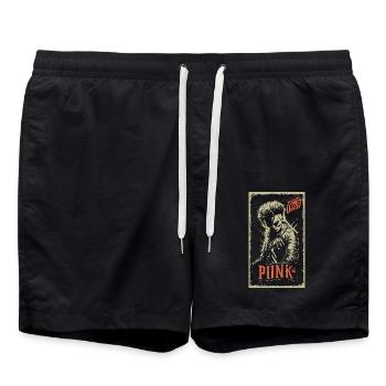 Punk - Swim Trunks - black - Front - AI Model Male 185 light (185cm)