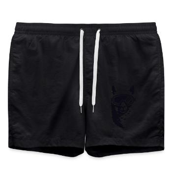 Lama Alpaca Ski Goggles - Swim Trunks - black - Front - AI Model Male 185 light (185cm)