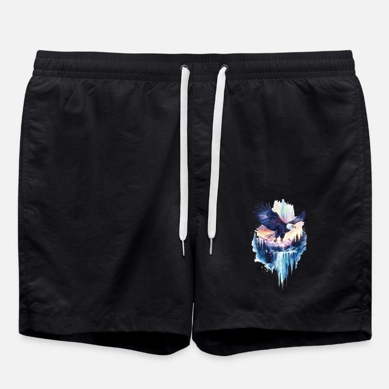 Adler - Badeshorts - Schwarz
