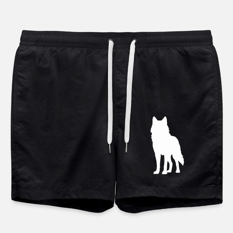 Wolf 1 - Swim Trunks - black