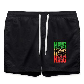 Roi Gorille - Short de bain - noir - Devant - AI Model Male 185 light (185cm)