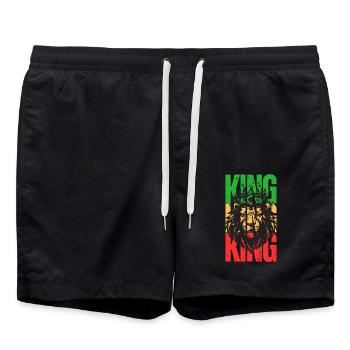 Roi Lion - Short de bain - noir - Devant - AI Model Male 185 light (185cm)