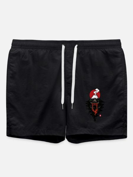 Fuji Mountain Japan - Swim Trunks - black