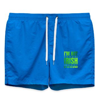 Ich bin kein Ire, aber küss mich trotzdem St. Patrick's Day - Badeshorts - Cobalt blue - Vorne