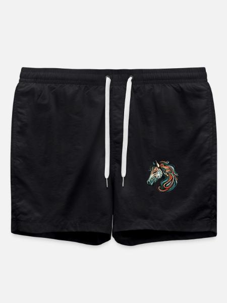 Portrait de cheval - Short de bain - noir
