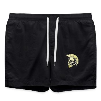 Spartan Skull Gladiator - Swim Trunks - black - Front - AI Model Male 185 light (185cm)