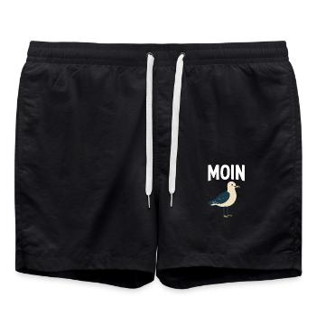 Moin Seagull - Short de bain - noir - Devant - AI Model Male 185 light (185cm)